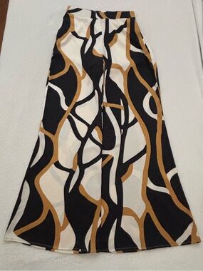 NWOT French Kiss Geometric Print Wide-Leg Pants
